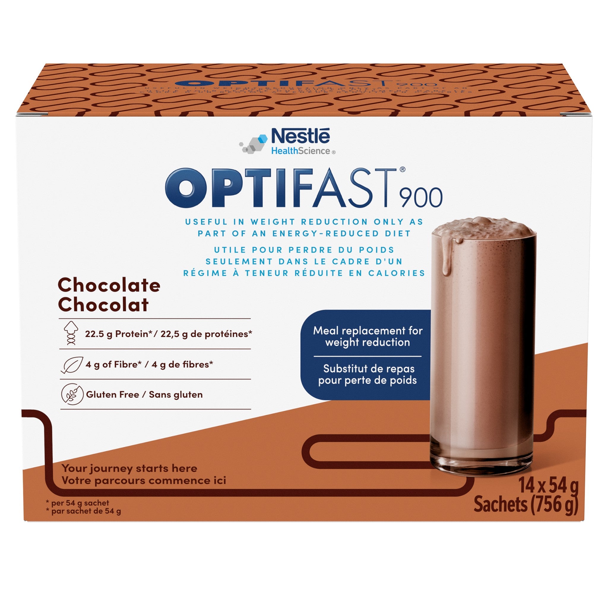 Formule préopératoire Optifast 900 - chocolat (prescription médicale obligatoire)